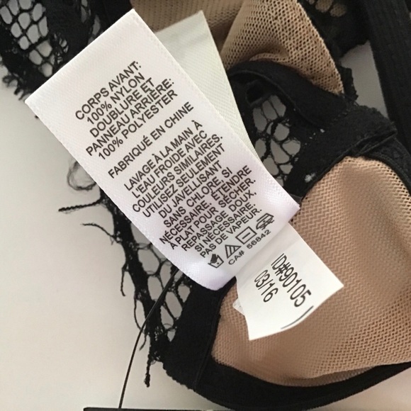 EXPRESS BLACK LACE BRALETTE NWT XS - Picture 8 of 15